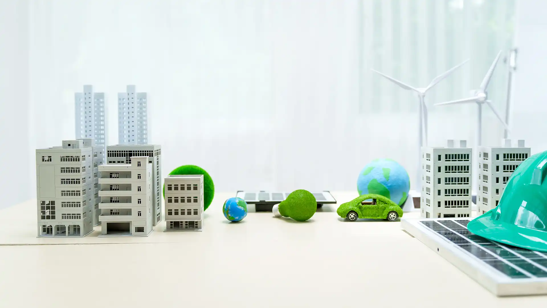 a white desk displays a model of an electric car 2024 07 15 23 14 31 utc