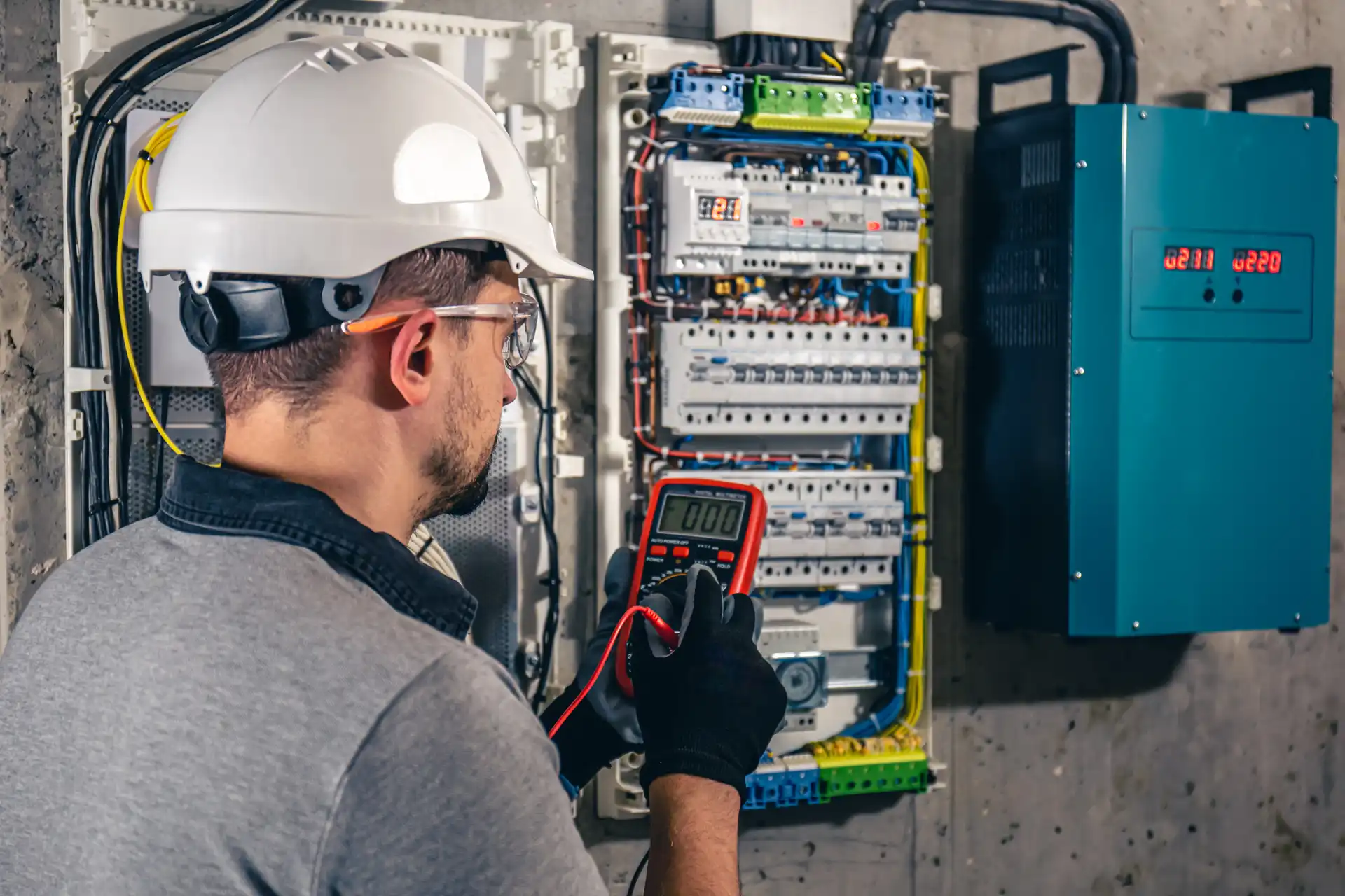 man an electrical technician working in a switchb 2023 11 27 04 54 15 utc