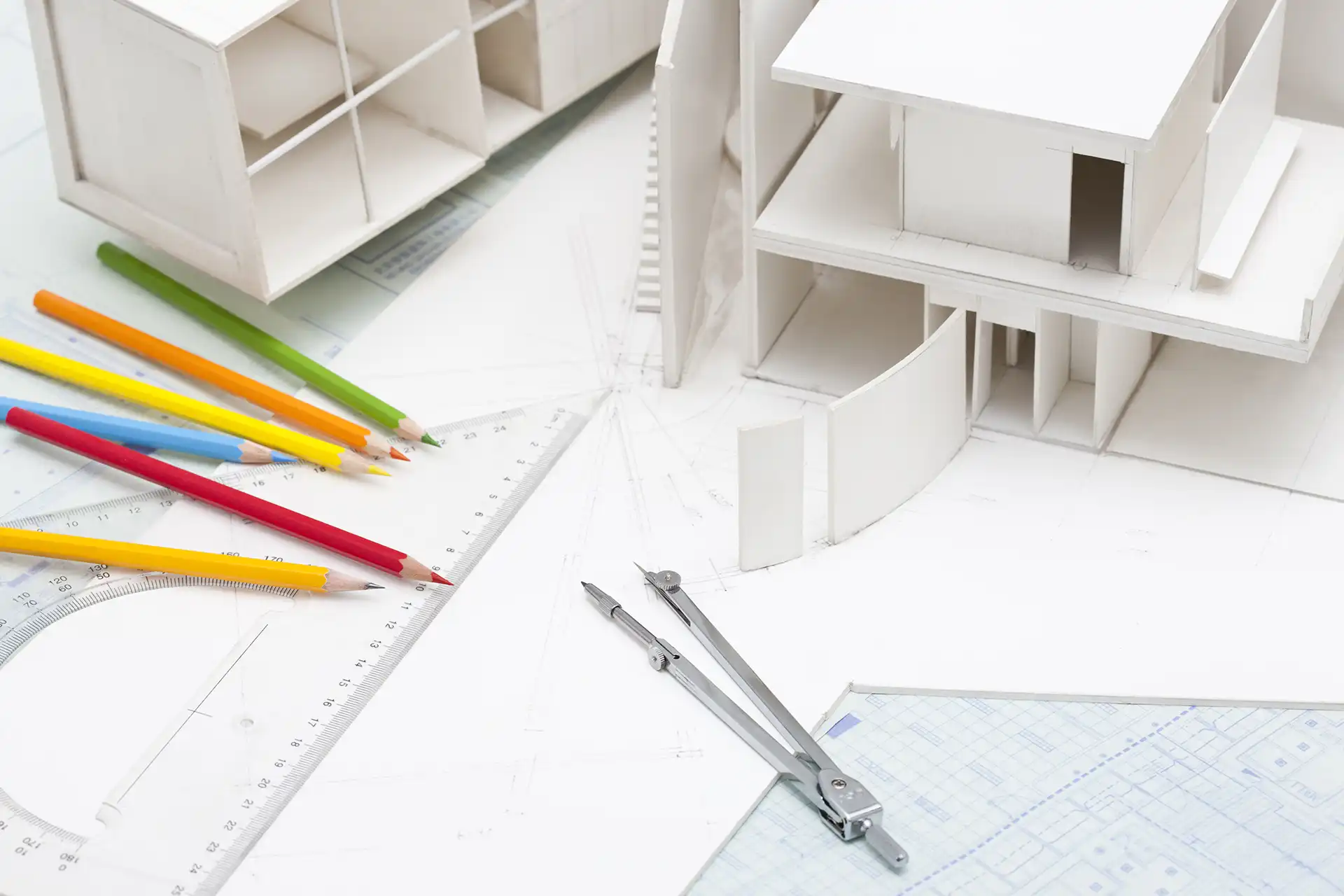 office stationery and building model in design stu 2024 10 11 17 08 00 utc